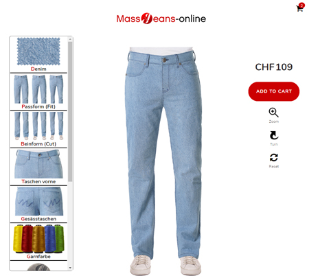 Herren Jeans Konfigurator