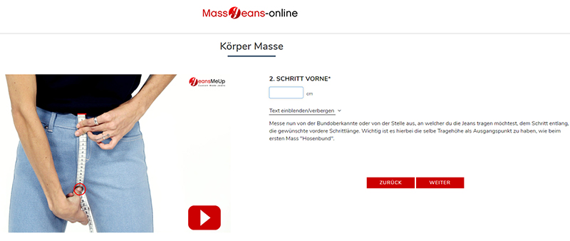 high waisted jeans massgeschneidert